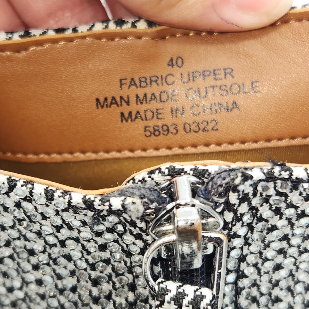 Kurt Geiger London Burlington Crystal Houndstooth Boots 40 - Picture 13 of 16